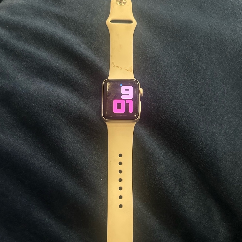 Apple Watch Series 3 with White Band